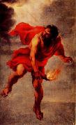 Jan Cossiers Prometheus Carrying Fire oil